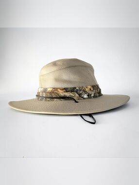 Realtree Airflow Wide Brim Boonie  Hat Tan Brown Camo One Size Adult Adjustable